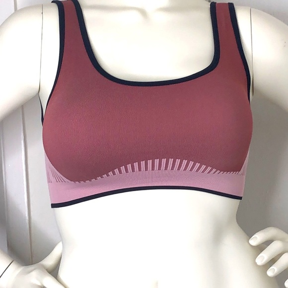 FABLETICS Chloe Seamless Rose &‎ Pink Sports Bra Athletic Tank Work Out Top Sz S - Picture 1 of 12